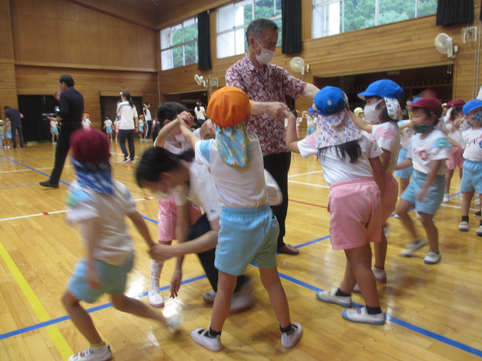 理事長先生も応援に来てくださいました。