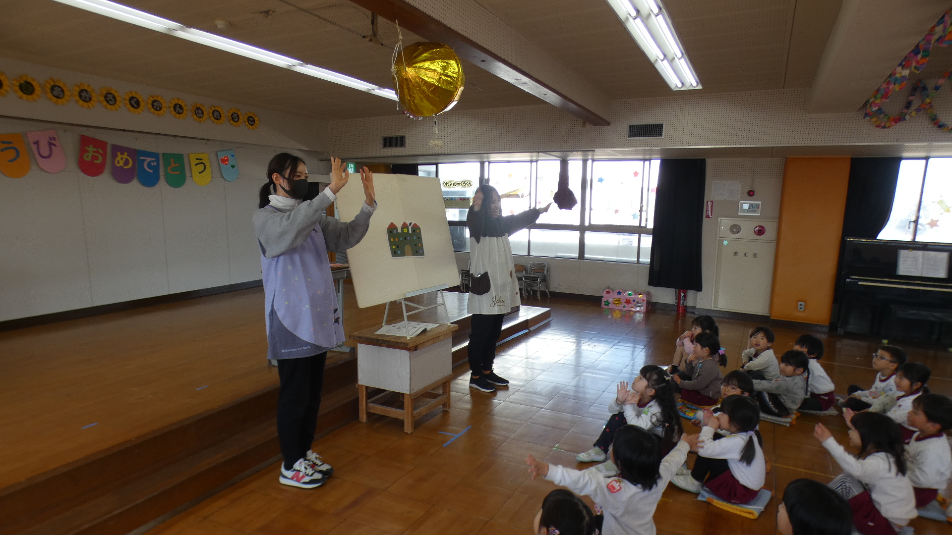 年中さんは『お化けマンション』のペープサートで楽しみました☆彡