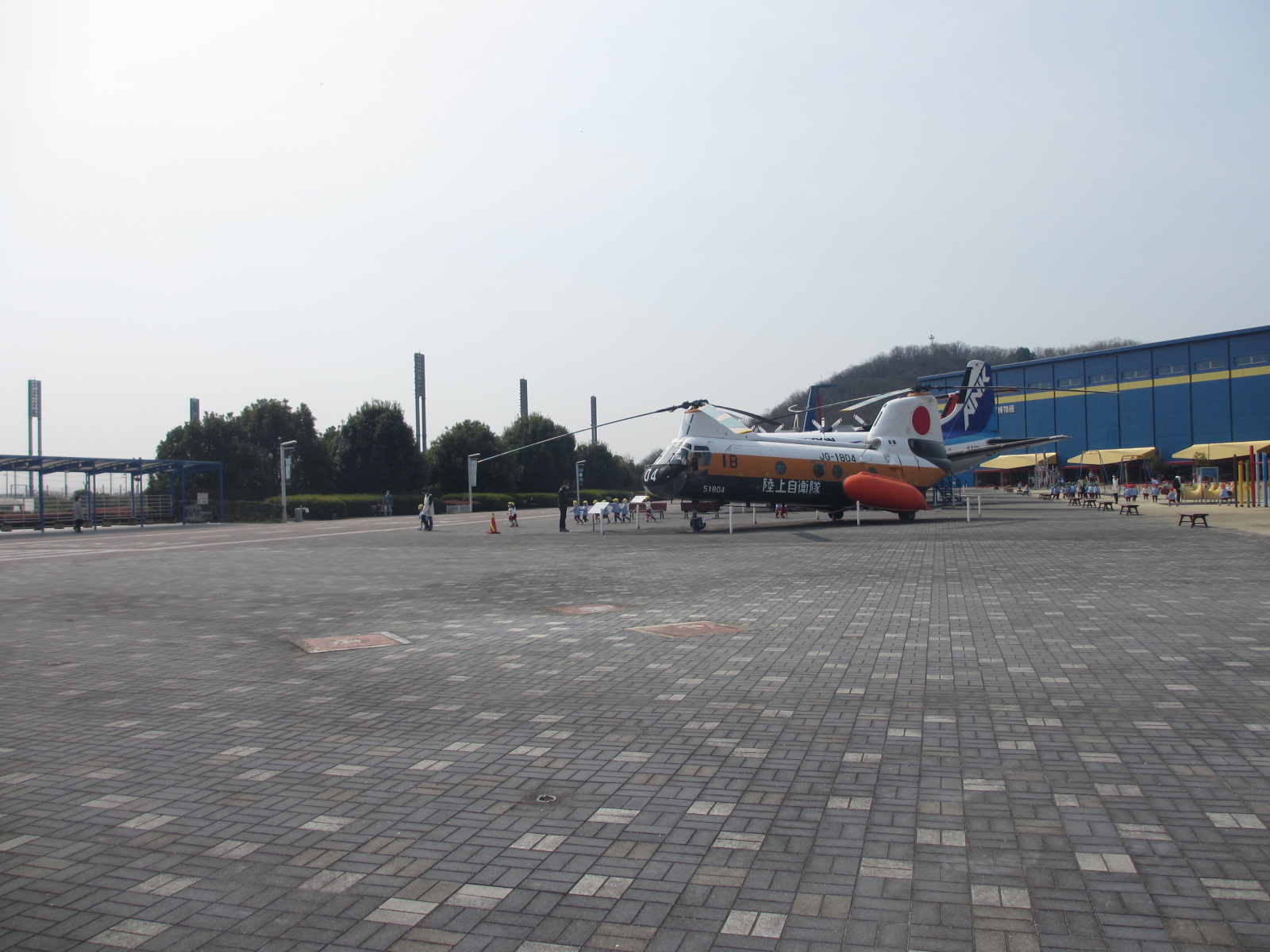 大きい飛行機にびっくり！！