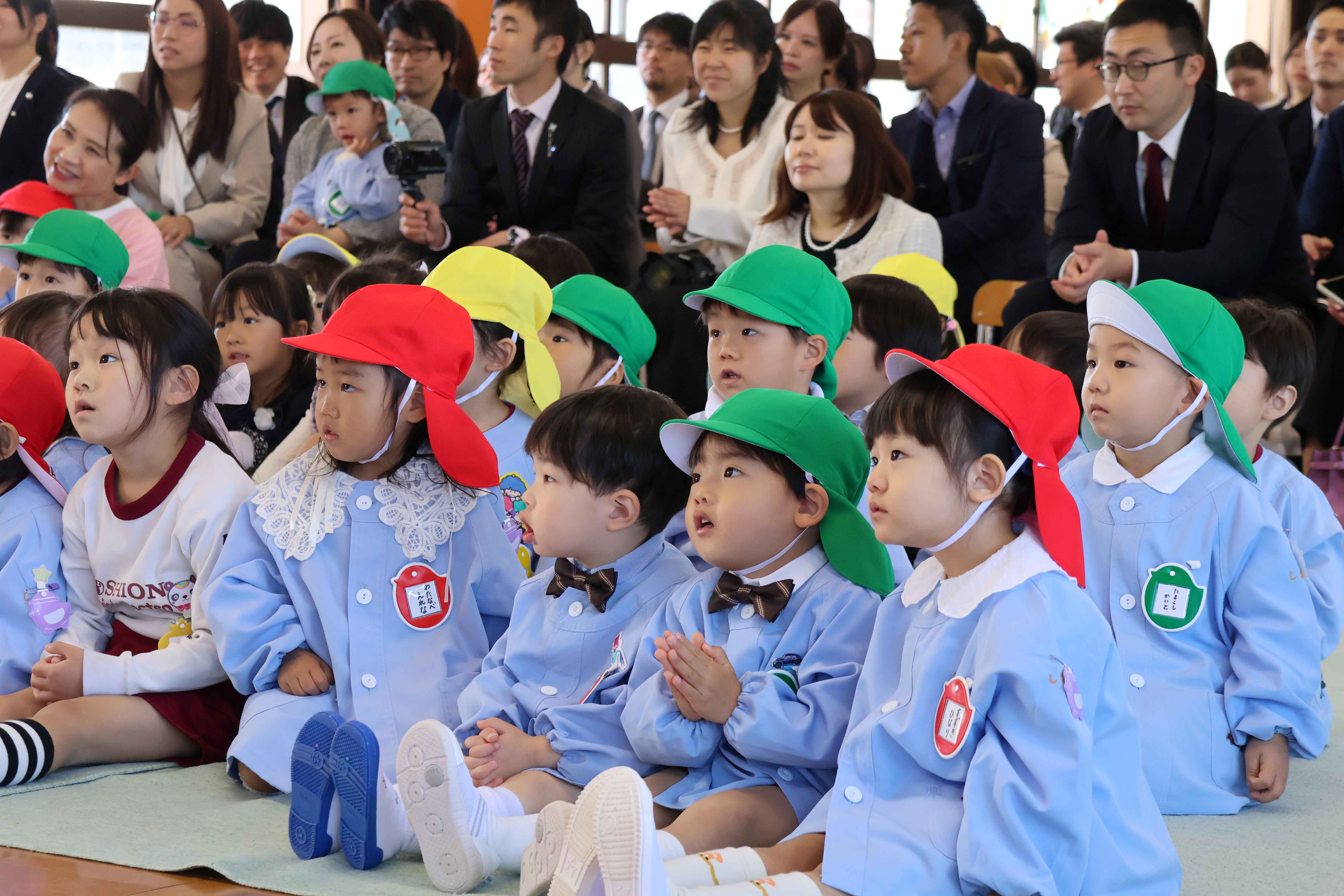 これから毎日楽しいことあります。楽しみにして幼稚園に来てくださいね～