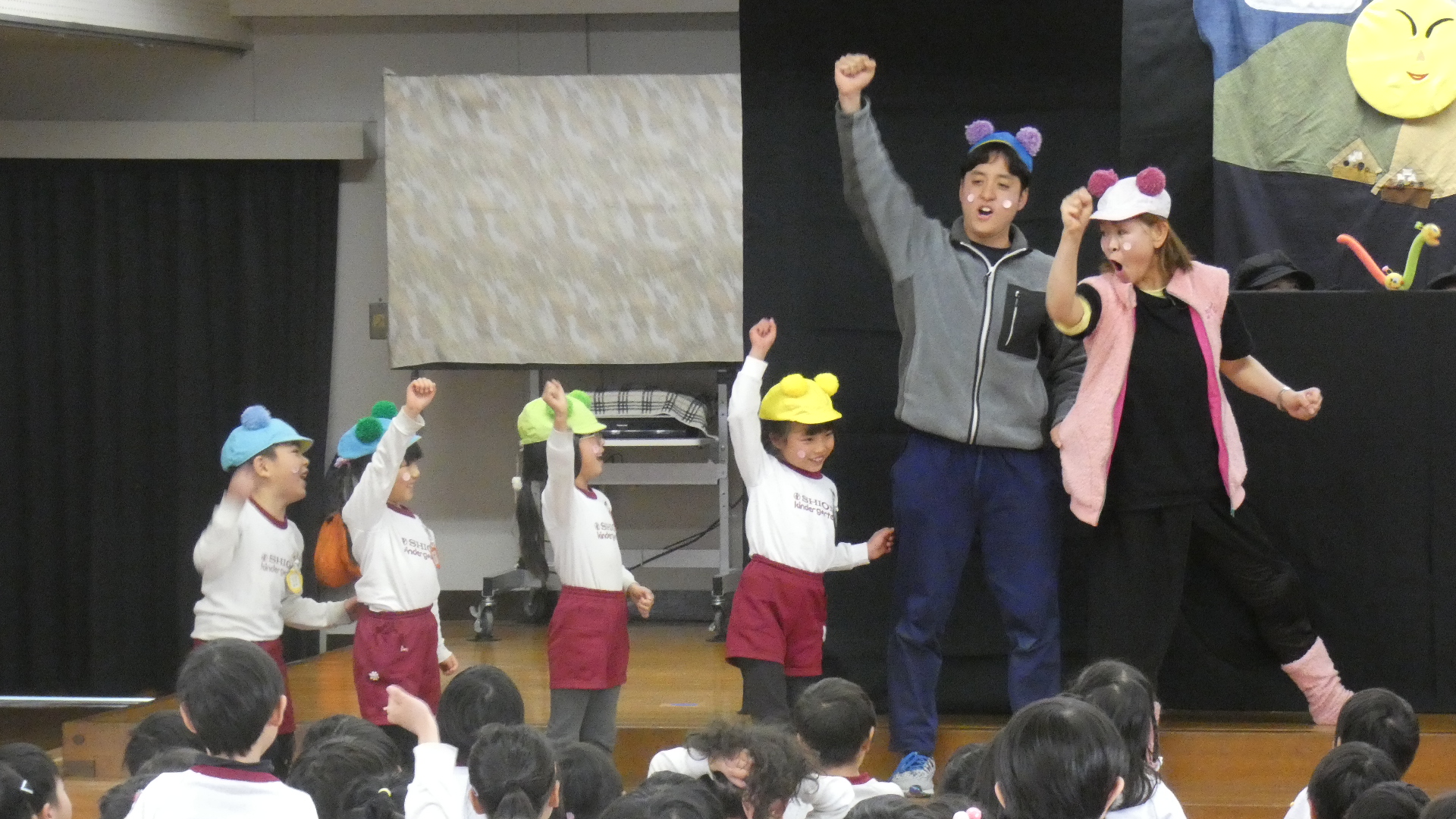 後半も力を貸してくださいと言われ、みんなで応援しました！