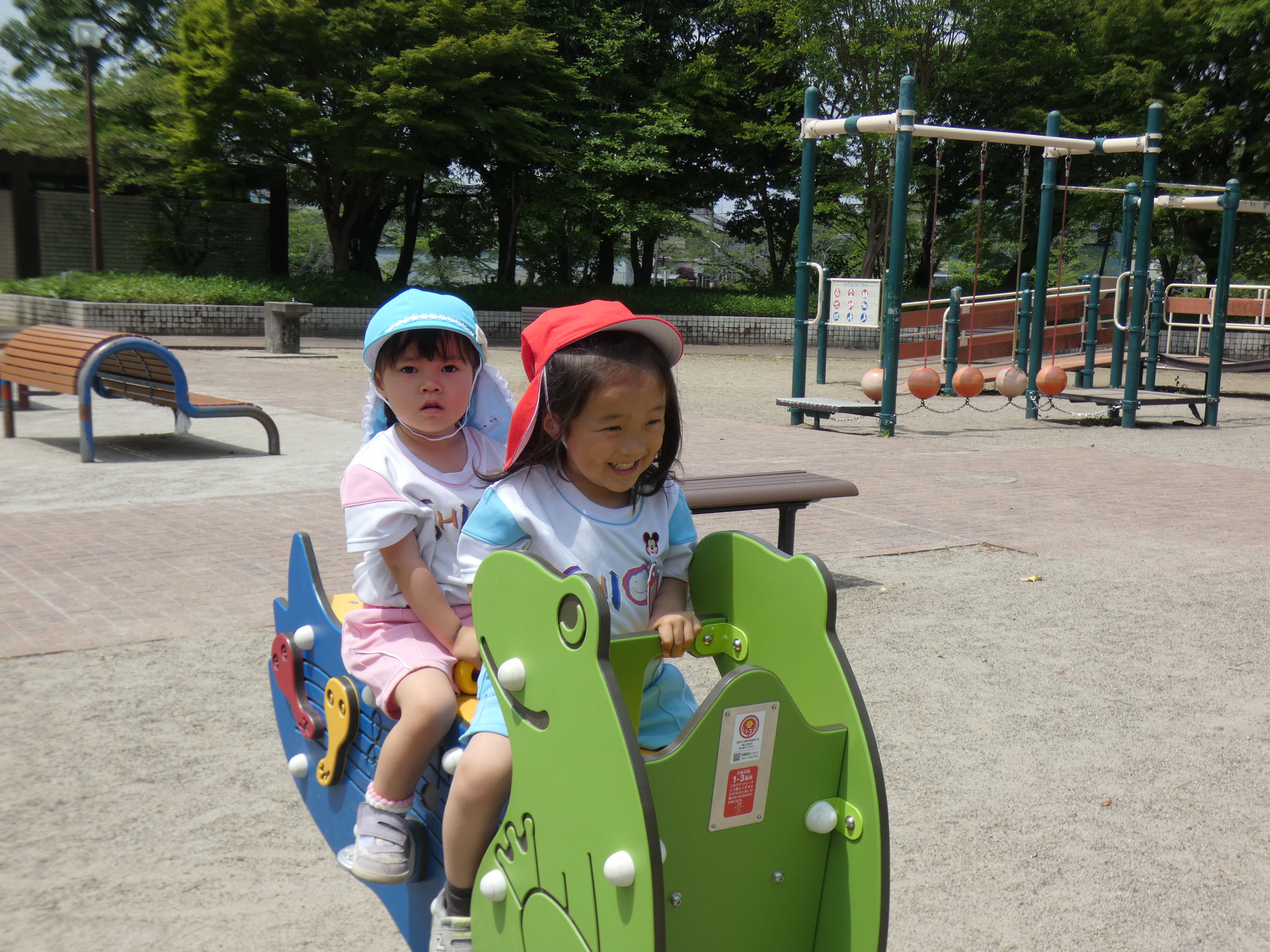 ちゅうりっぷさんはつくしさんと仲良く遊びました！